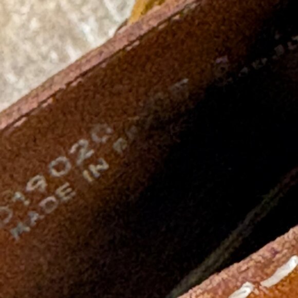 Worn 1X Cole Haan Kina Wedge Sandals Natural Linen Gold Accent Slides Size 8 B - Picture 16 of 16